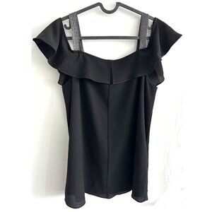Tahari Black Top Sz S/M